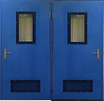 Стальная техническая дверь с порошковым окрасом и порошковым окрасом ТХ-10